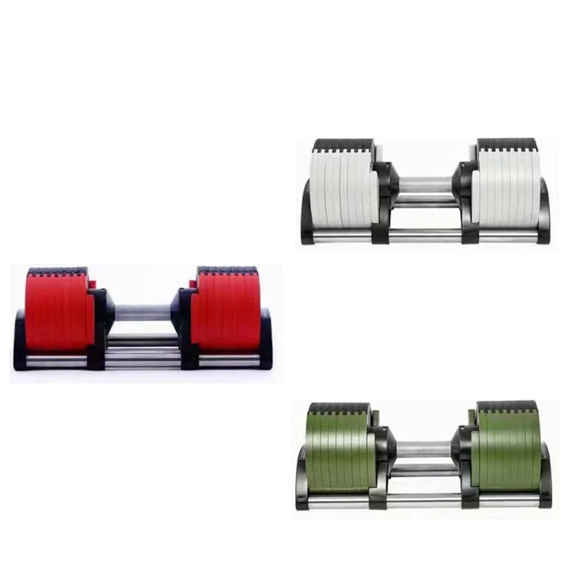 Colorful Paint Adjustable Dumbbell, Gym Fitness Dumbbells, Incremental Cast Iron, New, 36Kg, 2Kg Increased