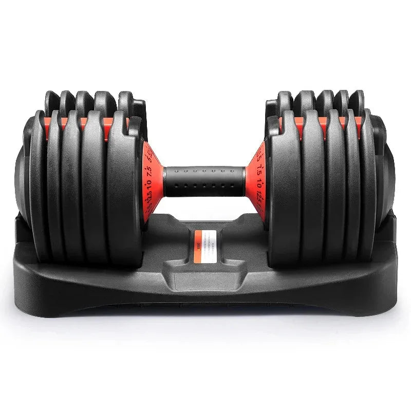 24Kg (52.5 Lbs) Quick-Adjust Dumbbell Set: a Pair of Black Dumbbells Designed Specifically for Fitness Training