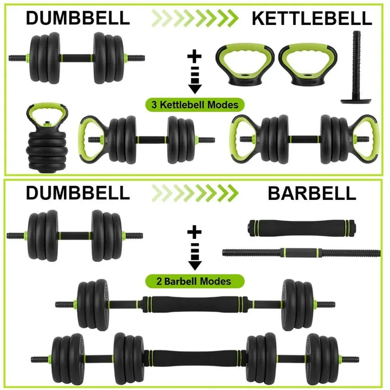 Adjustable Dumbbells 44/66/88Lbs Free Weight Set with Connector, 4 in 1 Weight Dumbbell Set Fitness Exercise for Home Gym