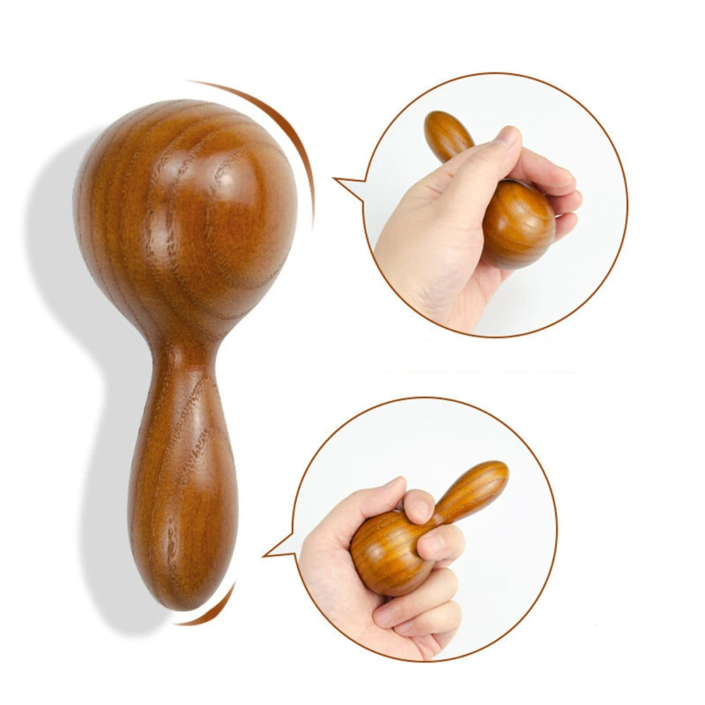 Portable Massage Hammer,Spa Massage Tool for Back Acupoint Massage &Acupoint Relaxation,Wood Beauty Massage Hammer for Skin Care