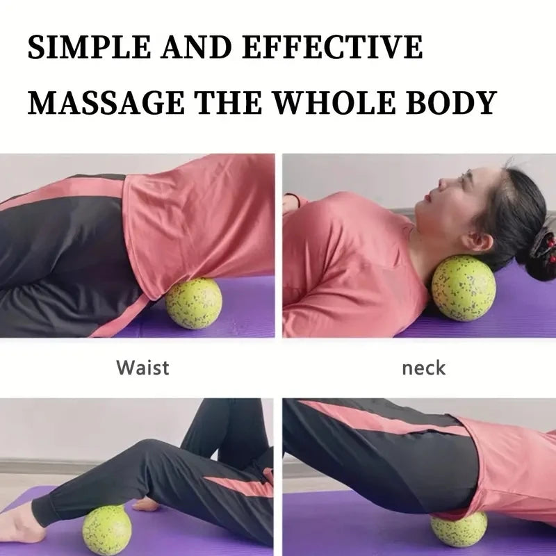 High Density Massage Ball Peanut Massage Ball, Double Long Hockey Ball Massage Roller Ball for Deep Tissue Muscle Massage