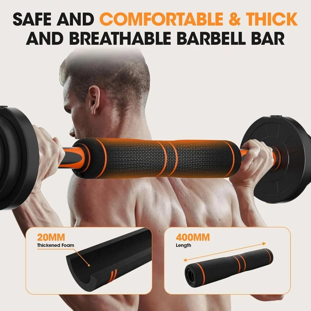 Stepwaver Adjustable Dumbbell Set 20LBS/50LBS/70LBS/90LBS Free Weights Dumbbells,4 In1 Weight Set
