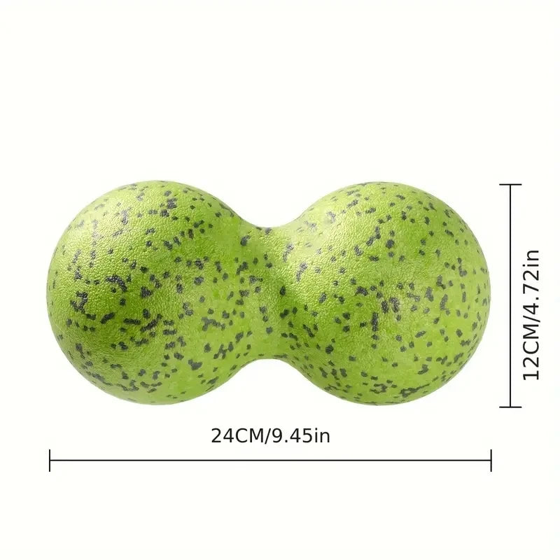 High Density Massage Ball Peanut Massage Ball, Double Long Hockey Ball Massage Roller Ball for Deep Tissue Muscle Massage