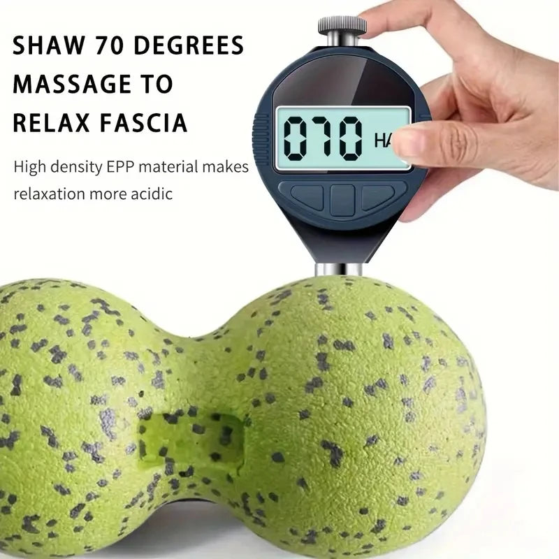 High Density Massage Ball Peanut Massage Ball, Double Long Hockey Ball Massage Roller Ball for Deep Tissue Muscle Massage