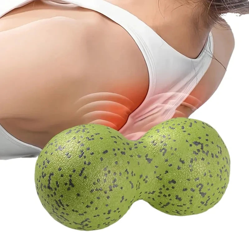 High Density Massage Ball Peanut Massage Ball, Double Long Hockey Ball Massage Roller Ball for Deep Tissue Muscle Massage