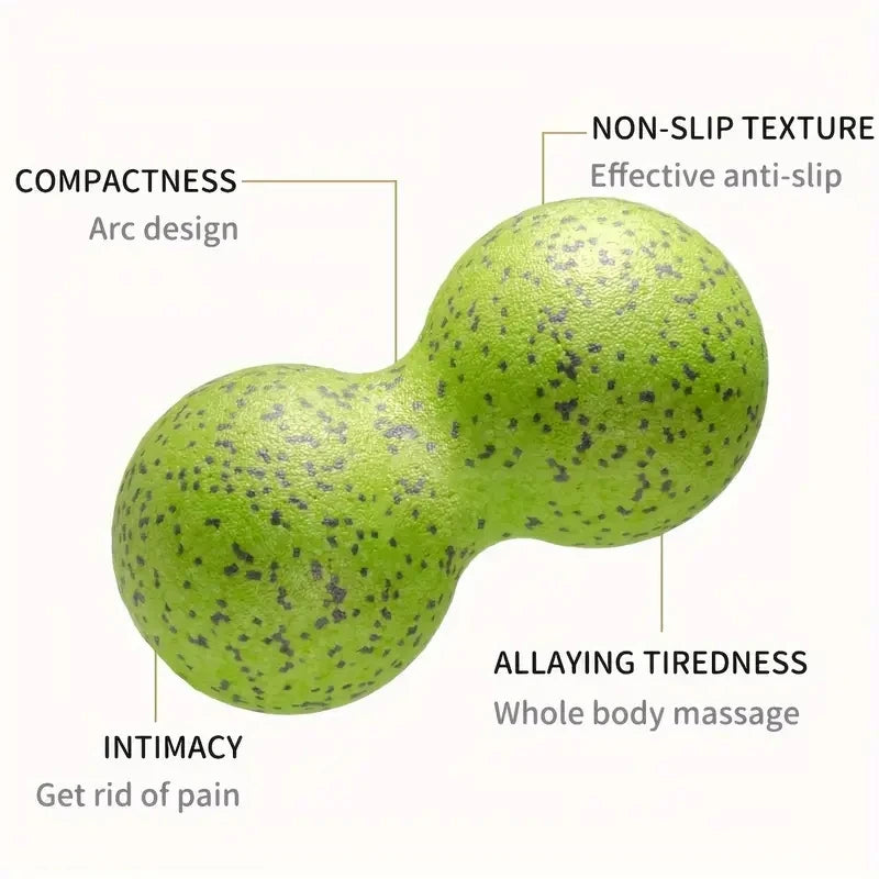 High Density Massage Ball Peanut Massage Ball, Double Long Hockey Ball Massage Roller Ball for Deep Tissue Muscle Massage