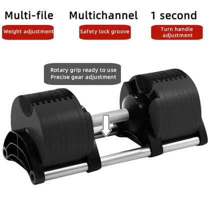 Adjustable Dumbbells Home Quick-Adjust Dumbbells Quick Training Arm Chest Weight Men&
