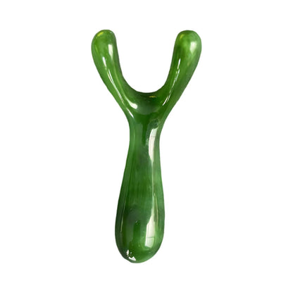 Resin Face Lifting Scraping Massage Nose Lifting Massage Y-Shape Fork Guasha Massage Reduce Puffiness Trigger Point Nose Massage