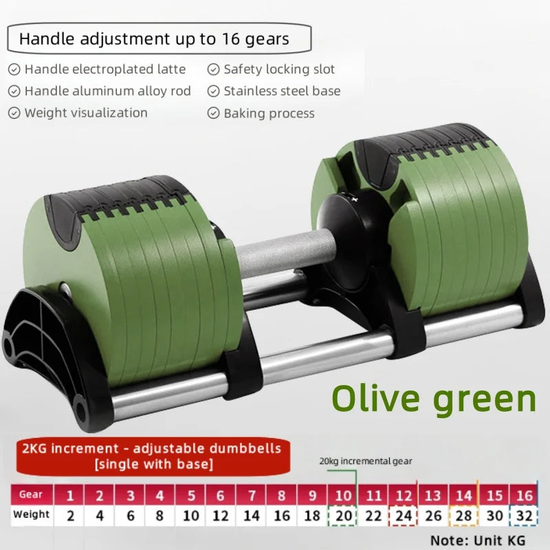 Adjustable Dumbbells Home Quick-Adjust Dumbbells Quick Training Arm Chest Weight Men&