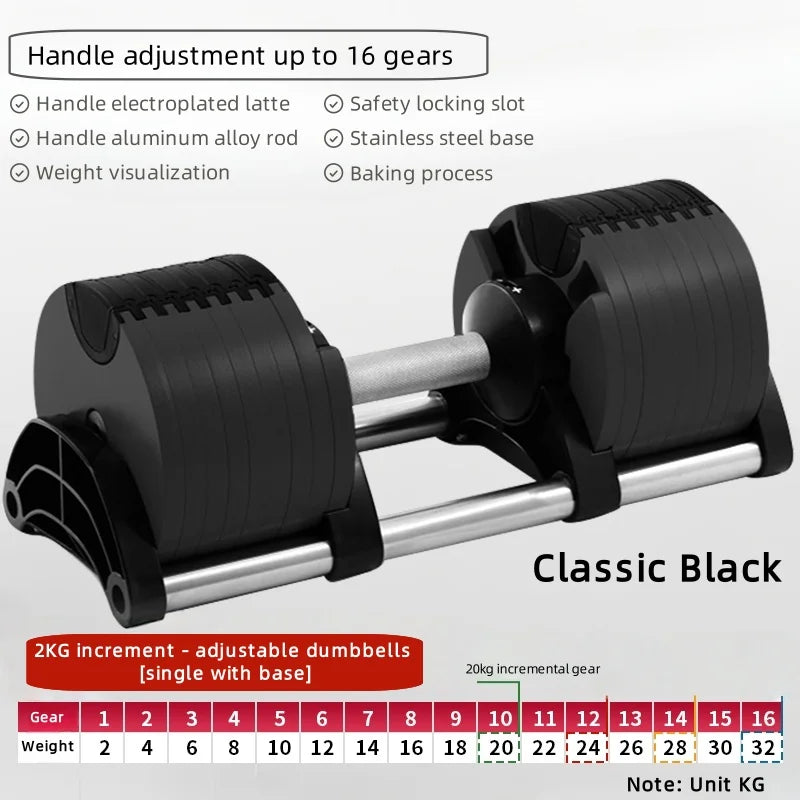 Adjustable Dumbbells Home Quick-Adjust Dumbbells Quick Training Arm Chest Weight Men&