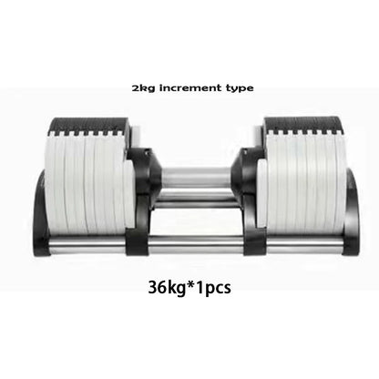 Colorful Paint Adjustable Dumbbell, Gym Fitness Dumbbells, Incremental Cast Iron, New, 36Kg, 2Kg Increased