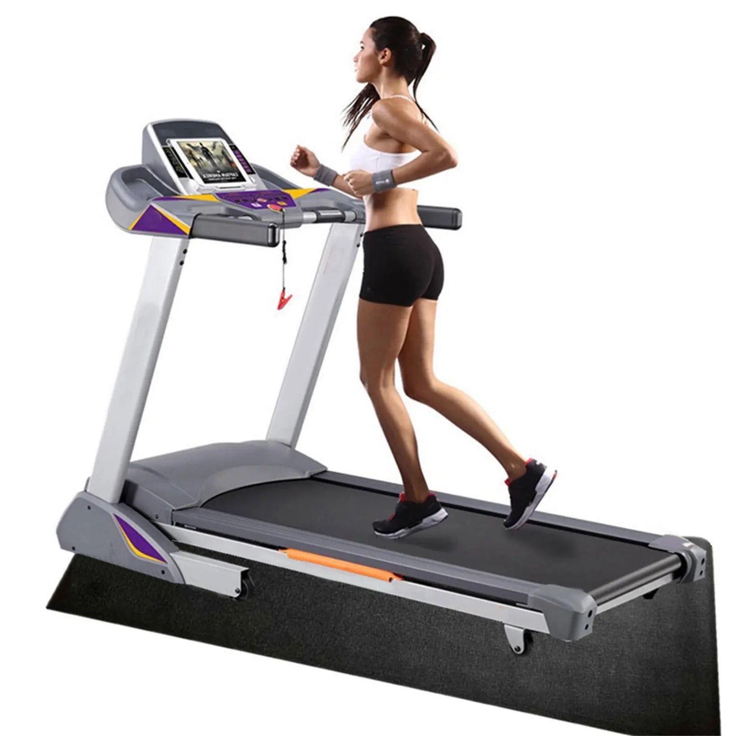 150X75Cm Walking Pad Mat for Treadmill Protect Floor Anti-Skid Quiet Exercise Workout for Fitness Equipments Shock Absorbing Pad