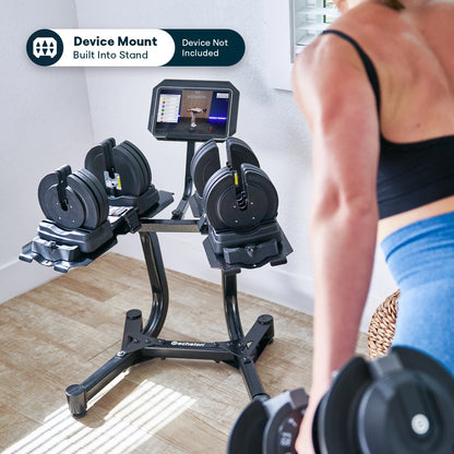 Echelon Strength Adjustable Dumbbells with Stand