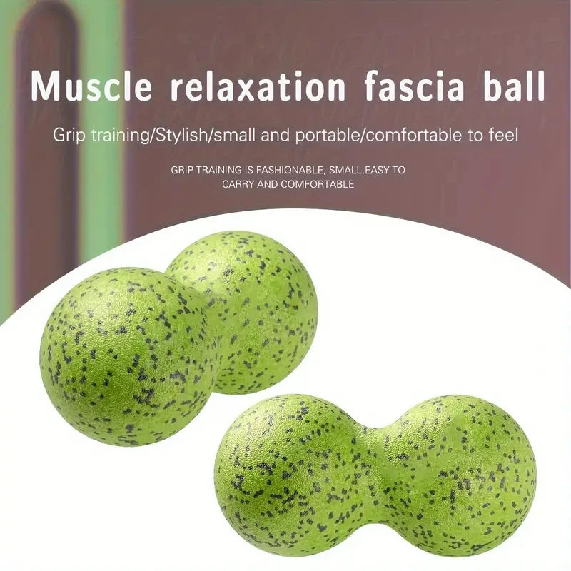 High Density Massage Ball Peanut Massage Ball, Double Long Hockey Ball Massage Roller Ball for Deep Tissue Muscle Massage