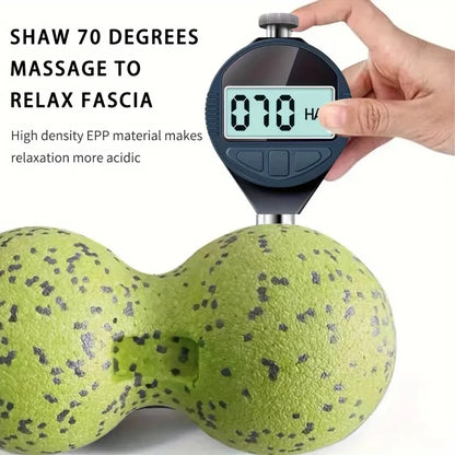 High Density Massage Ball Peanut Massage Ball, Double Long Hockey Ball Massage Roller Ball for Deep Tissue Muscle Massage