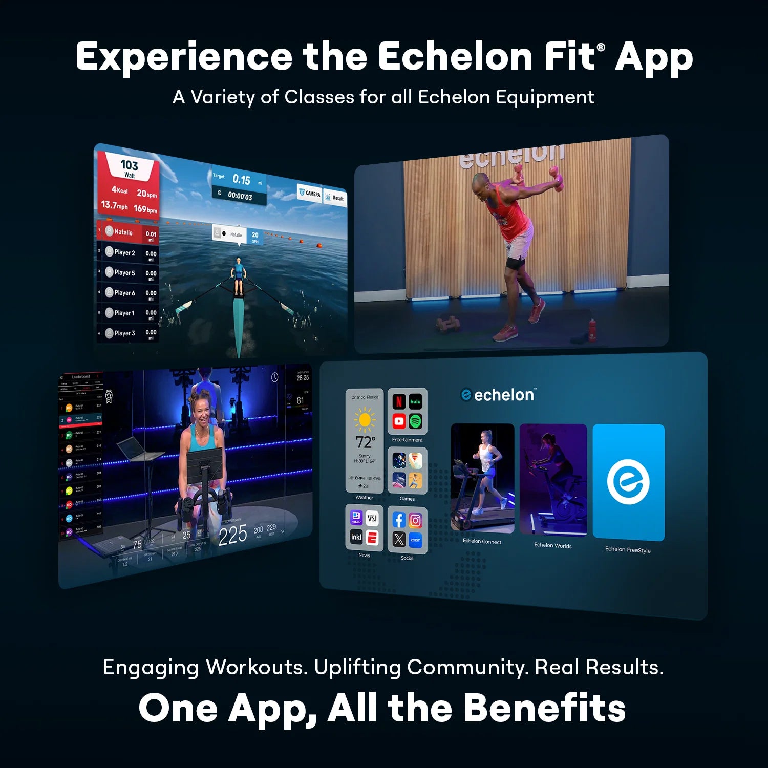 Echelon Strength Adjustable Dumbbells with Stand