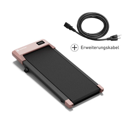 Deerrun Q2 Urban 7% Incline Under-Desk Walking Pad with Smart Control | Rose Gold