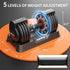 25/55 Lbs Pair Adjustable Dumbbell Set, Adjust Dumbbell Weight for Exercises Pair Dumbbells for Men and Women in Home