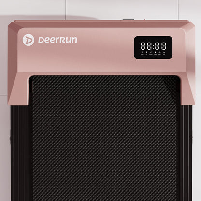 Deerrun Q2 Urban 7% Incline Under-Desk Walking Pad with Smart Control | Rose Gold