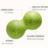 High Density Massage Ball Peanut Massage Ball, Double Long Hockey Ball Massage Roller Ball for Deep Tissue Muscle Massage